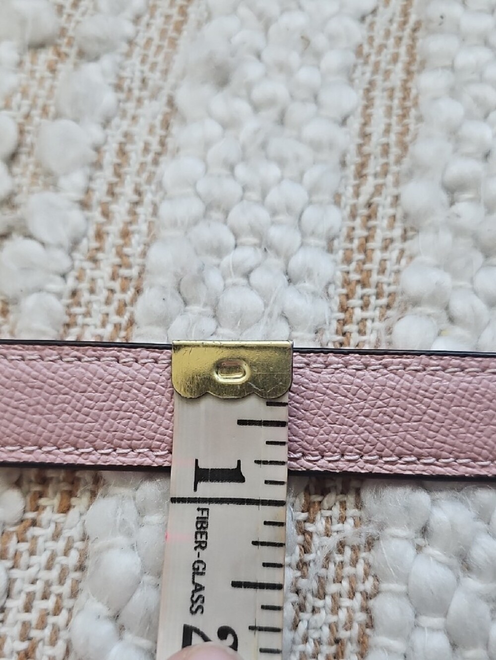Coach Blush Pink Replacement Leather Strap with Silver Hardware - Picture 7 of 8